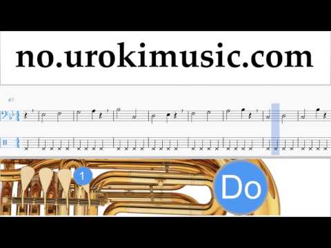 Tuba Kurs Lukas Graham - 7 Years Trening Studie Del 1 øvelser um-i935
