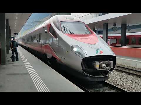 Trenitalia arriving at Visp (EC Milano Centrale - Basel SBB)