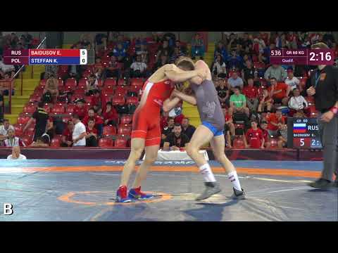 Qual. GR - 60 kg: E. BAIDUSOV (RUS) v. K. STEFFAN (POL)