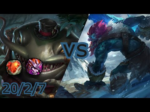 Tahm kench VS Trundle Top Lane 20/2/7 - League of Legends | Game With Mhmd
