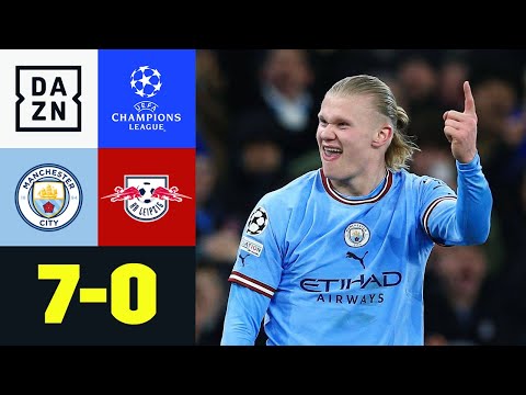 Haaland-5er-Pack & De Bruyne-Hammer: Manchester City - RB Leipzig 7:0 | UEFA Champions League | DAZN