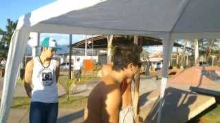 preview picture of video 'MC Jofree MC Dom Cauã - Freestyle Microfone Aberto Skate Plaza em São João da Boa Vista - SP'