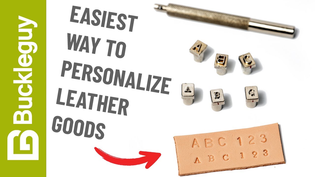 Use these to quickly add a monogram to leather