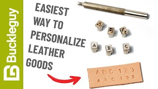 Use these to quickly add a monogram to leather