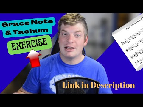 Bagpipe Lesson - Grace Note and Tachum EXERCISE!