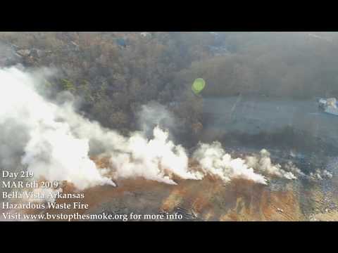 MAR 6th 2019 - Bella Vista Arkansas Hazardous Waste Fire (Stump Dump)