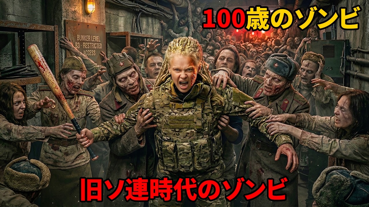 冷戦時代の秘密地下基地に、数十億の血に飢えたゾンビと共に閉じ込められた女戦士【映画紹介】