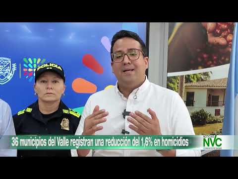 36 municipios del Valle registran una reducción del 1,6% en homicidios