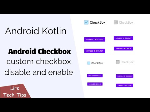 Android Kotlin:  Custom checkbox disable and enable