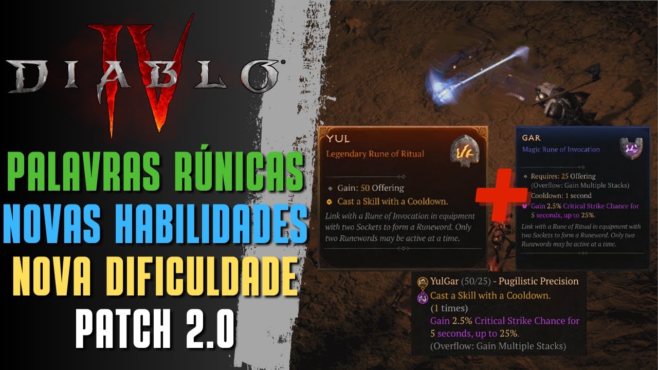 Patch 2.0 Todas as novidades - Diablo 4