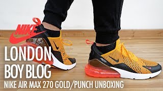 On Feet - Nike Air Max 270 Gold-Punch