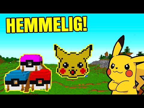 😲PIKACHU'S HEMMELIGE BASE!!😲 - Dansk Minecraft