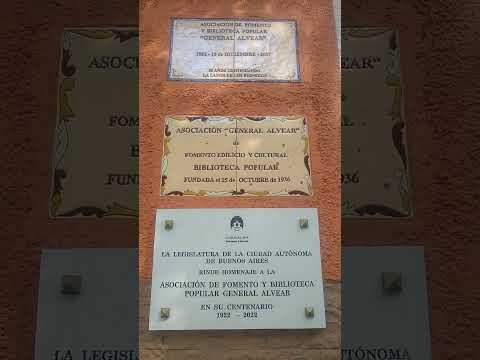 ASOCIACIÓN DE FOMENTO Y BIBLIOTECA POPULAR GENERAL ALVEAR CABALLITO #travel #buenosaires