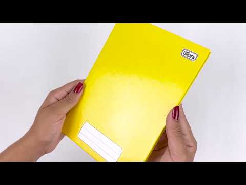 Vídeo do produto Caderno Brochura Capa Dura 1/4 Pepper Amarelo 80 Folhas