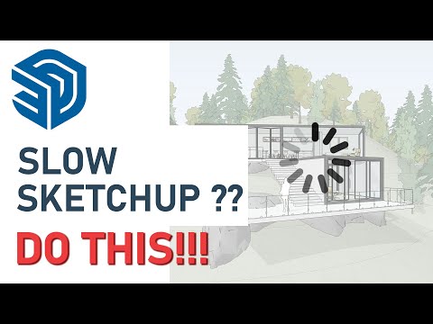 Make your SketchUp Model 10x faster under 2 minutes | Fix Lagging Issues