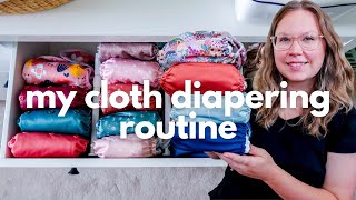 My Cloth Diapering Routine for Beginners | my cloth diaper stash, how to wash, stuff, & store