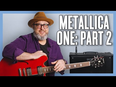 Metallica One Guitar Lesson + Tutorial (Part Two)