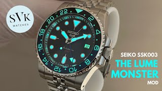 Seiko SSK003 Lume Monster Batman Mod!