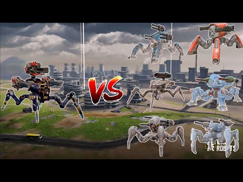 WR🔥 New Ultimate Rayker VS All Spider Comparison |WAR ROBOTS|