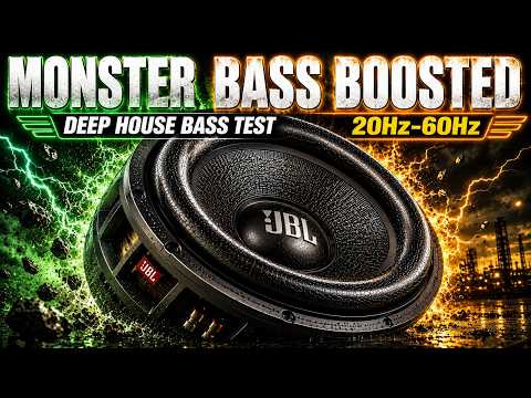 MONSTER BASS BOOSTED 20Hz-60Hz Deep House Bass Test 🔊 Hard Bass Sound Check & Subwoofer Stress Test