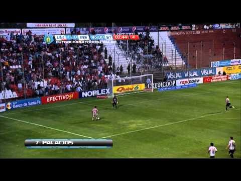 Gol de Palacios.Unión 2 Instituto 0.Fecha 34.Torneo Primera B Nacional.Fútbol Para Todos