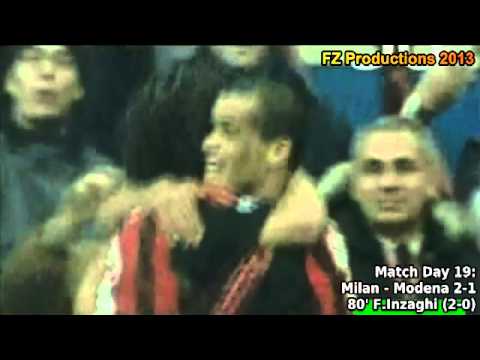 Serie A 2002-2003, day 19 Milan - Modena 2-1 (F.Inzaghi goal)