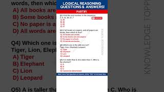Logical Reasoning Test Questions and and Answers