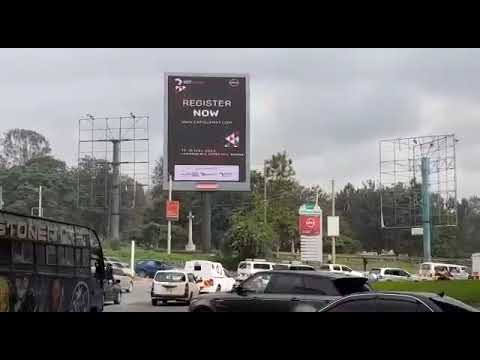 EAPI Summit campaign displayed on a digital billboard in Nairobi