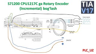 S71200 CPU1217C ga Rotary Encoder (Incremental) bog‘lash #plc_uz #Incremental#Encoder#Rotary