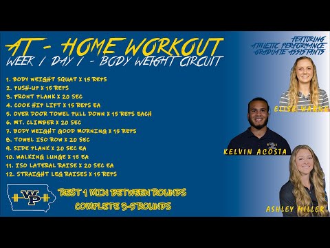 W1D1 BODY WEIGHT CIRCUIT #WPStrongerTogether