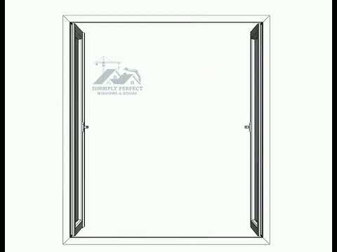 Double Casement window- white