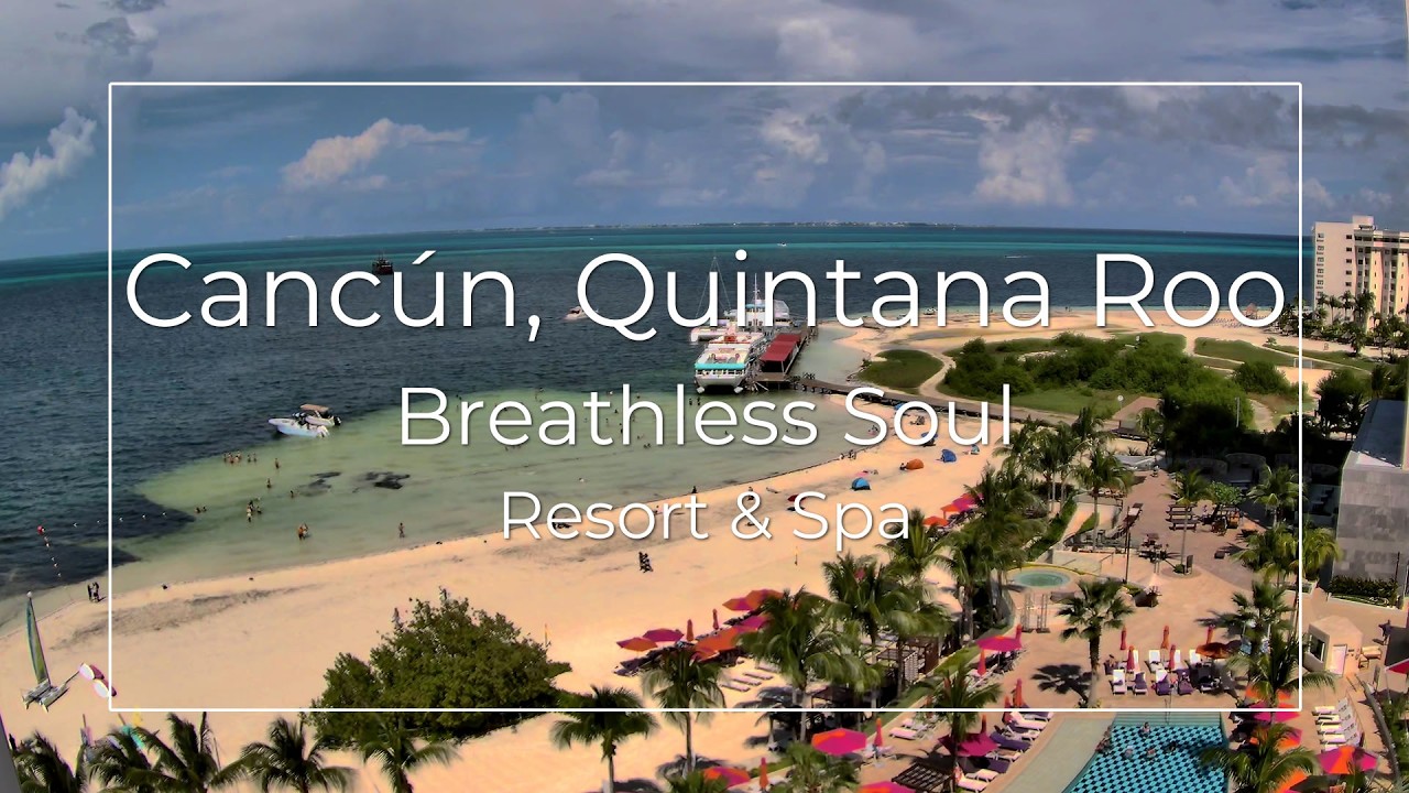 Live webcam view of Breathless Cancún Soul Beach & Pier