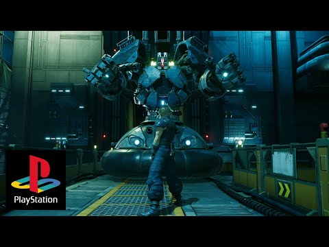 Airbuster Boss Fight (with Original PS1 Music) - Final Fantasy 7 Remake