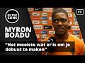 Myron Boadu: 'Het mooiste wat er is om je debuut te maken'