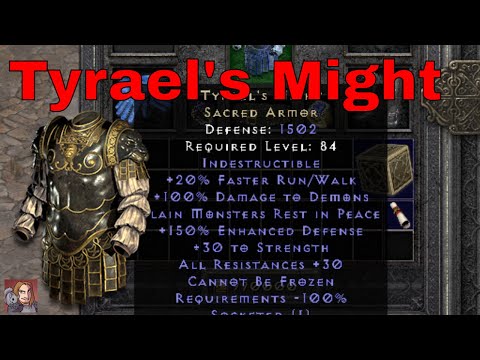 D2R Unique Items - Tyrael's Might (Sacred Armor)