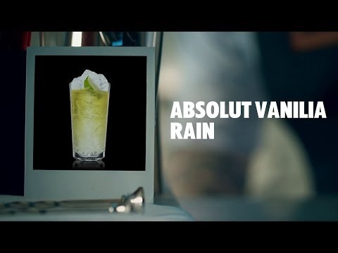 ABSOLUT VANILIA RAIN DRINK RECIPE - HOW TO MIX
