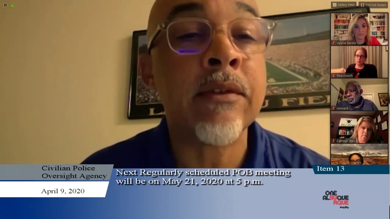 Civilian Police Oversight Agency Meeting - April 9th, 2020