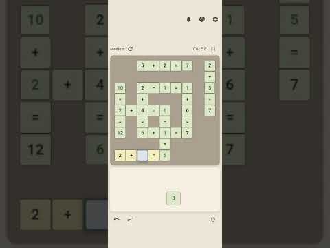 Cross Math Logic Number Puzzle