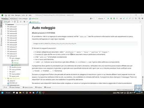 Informatica2022-L39a: Esercizio d'esame (Auto Noleggio)