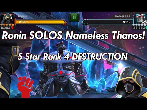 Ronin SOLOS Nameless Thanos! 5 Star Rank 4 Flawless Takedown!