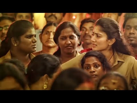 इस ऑटोवाली की बात सुनकर साई पल्लवी का दिमाग ख़राब हो रहा है | Maari 2 South Dubbed  Action Movie Scene