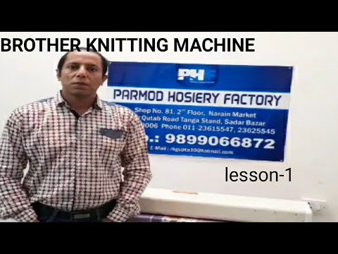 Semi-computerized single bed flat knitting machine