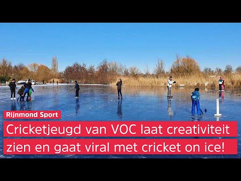 'Cricket on ice' van VOC-jeugd gaat viral