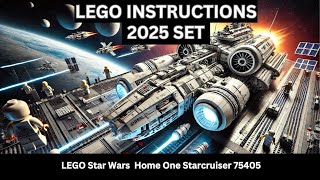 LEGO INSTRUCTIONS: Home One Starcruiser 75405 - Star Wars Build & Display Set for Adults
