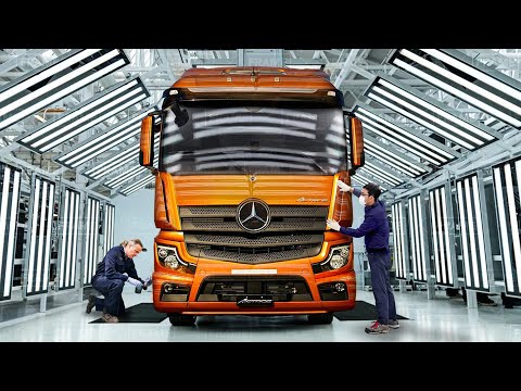 , title : 'Inside Advanced German Factory Producing the Giant Mercedes-Benz Actros Truck'