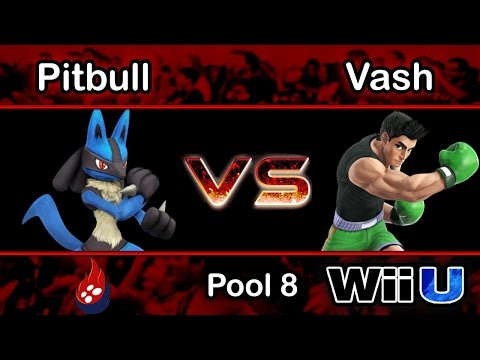 Indigo Plateau #1 - Pitbull (Lucario) Vs. V5 | Vash (Little Mac) Pool 8 W.Side - Smash Wii U