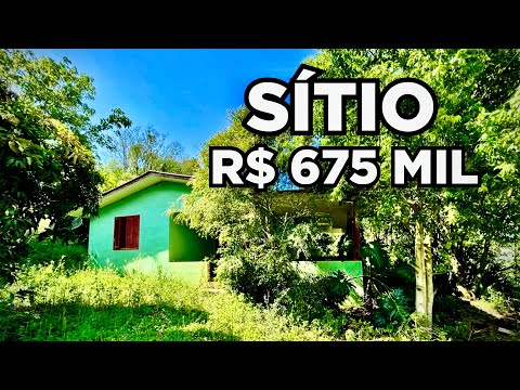 SÍTIO RURAL CASA FRUTAS LAGOA DE PEIXES NASCENTE DE ÁGUA E RIO R$675MIL