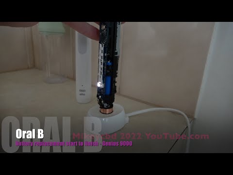 Oral B Genius 9000 replace battery start to finish