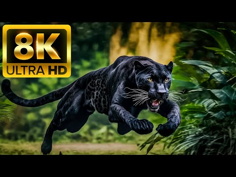 Jägertiere - 8K (60 fps) Ultra HD - mit Naturklängen (farbenfrohdynamisch)