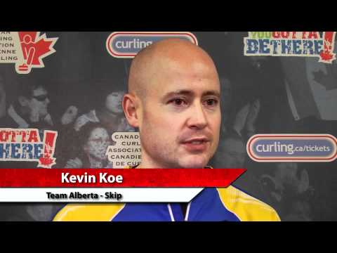 2012 Tim Hortons Brier Draw 3 Media Scrum